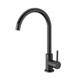 Matt black kitchen sink mixer SOLID BRASS Watermark SWIVEL TAP FAUCET